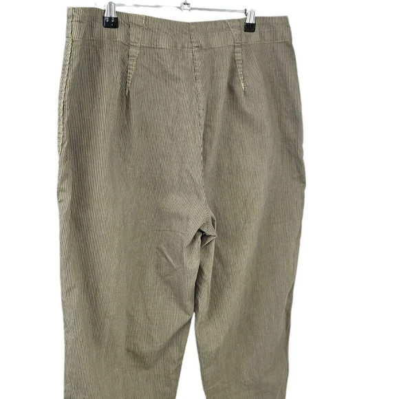 Ischiko Womens Pinstripe Trousers Pants Size 2 US 8/10 High Rise Cotton - Picture 5 of 8